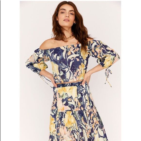 Free People Tropical Skirt Set XS - Picture 5 of 6